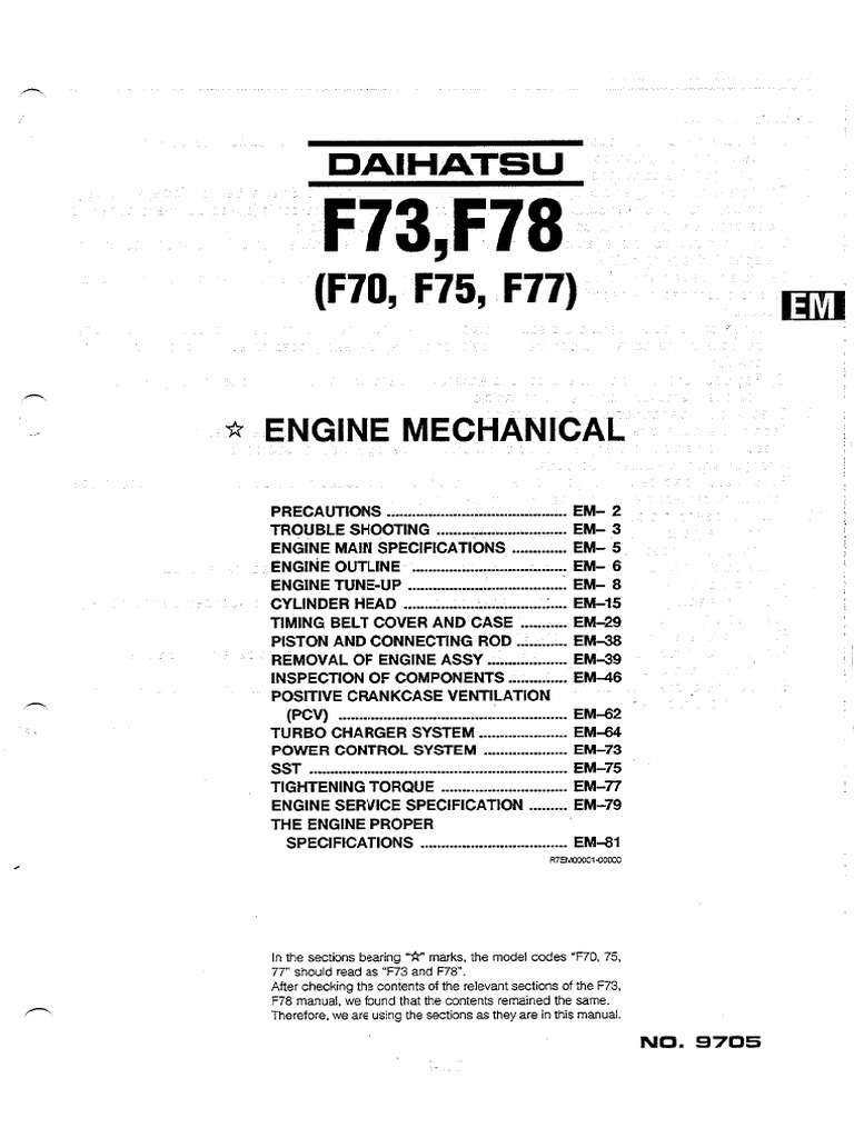 3 - EM - Engine Mechanical | PDF
