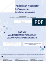 Validitas Dan Keterpercayaan Dalam Penelitian Kualitatif