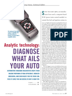 Diagnose What Ails Your Auto: Analytic Technology