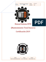Manual MTD (Acr MN Mto 0-0-001)