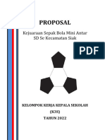 Proposal Kejuaraan Sepakbola Mini SD Se Kecamatan Siak 2022