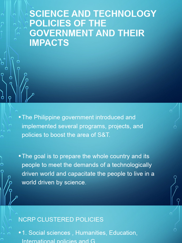 Philippine Science and Technology Policies | PDF | Social Science
