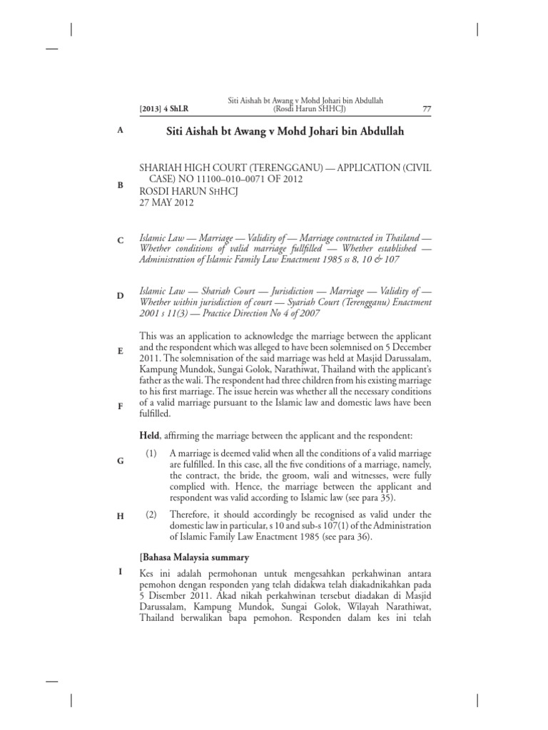 Siti Aishah BT Awang V Mohd Johari Bin Abdullah PDF