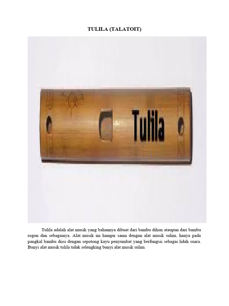 Gambar Alat Musik Batak | PDF