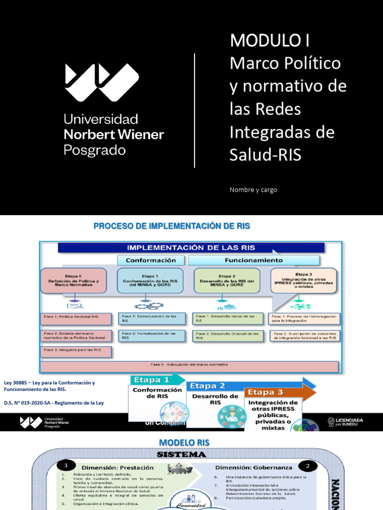 Marco Político y Normativo de Las Redes Integradas de Salud-RIS | PDF