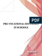 Pre Vocational Education