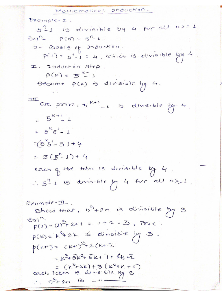 Introduction To Mathematical Induction Pdf