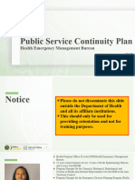 DOH Orientation On PSCP - Public Version