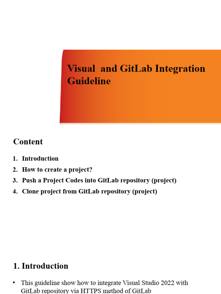 1.GitLab Visual Studio Integration GuideLine | PDF