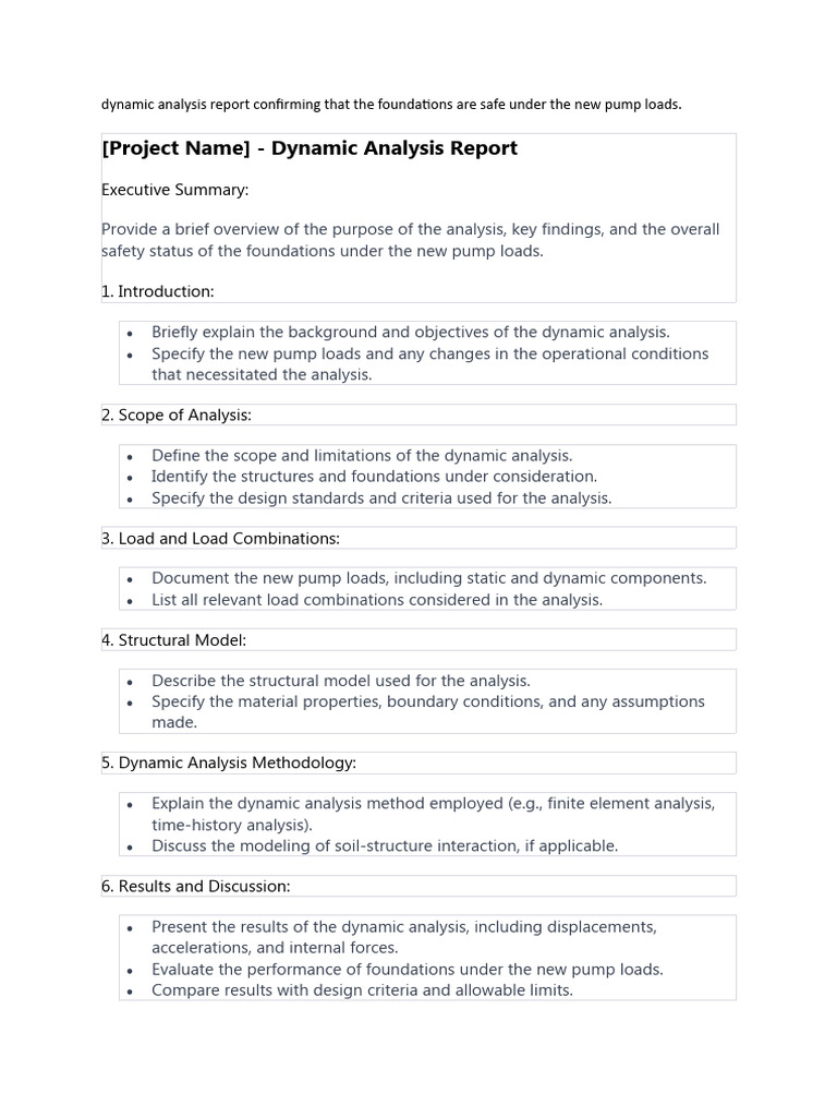 Dynamic Analysis Report Confirming That The Foundations Are Safe Under