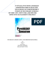 Psychology and Education: A Multidisciplinary Journal
