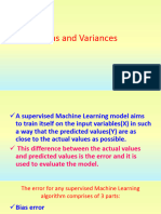 Bias and Variance