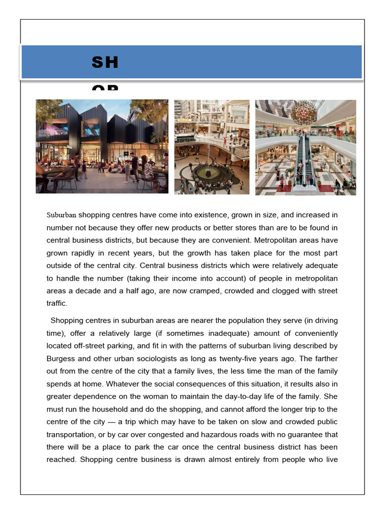 Shopping Centre | PDF