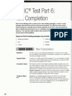 Toeic Reading Paragraph Completion