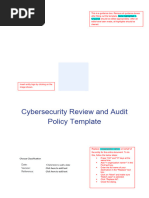 POLICY Cybersecurity Review and Audit Template en