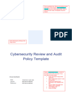 POLICY Cybersecurity Review and Audit Template en