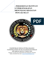 Proposal Fasilitas Alat Padepokan Singa Putra Bajang