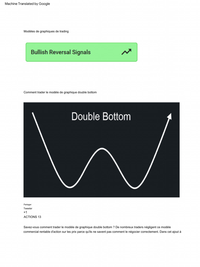 Trader le modèle double bottom efficacement | PDF | Opérateur de marché ...