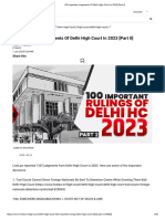 100 Important Judgments of Delhi High Court in 2023 (Part II)