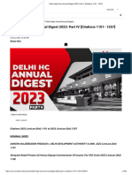 Delhi High Court Annual Digest 2023 - Part IV (Citations 1101 - 1357)