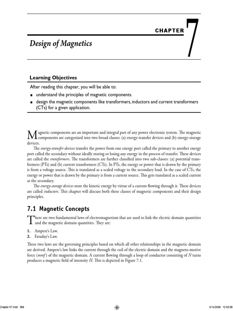 SMPC Unit 4 Design) PDF Inductor Transformer