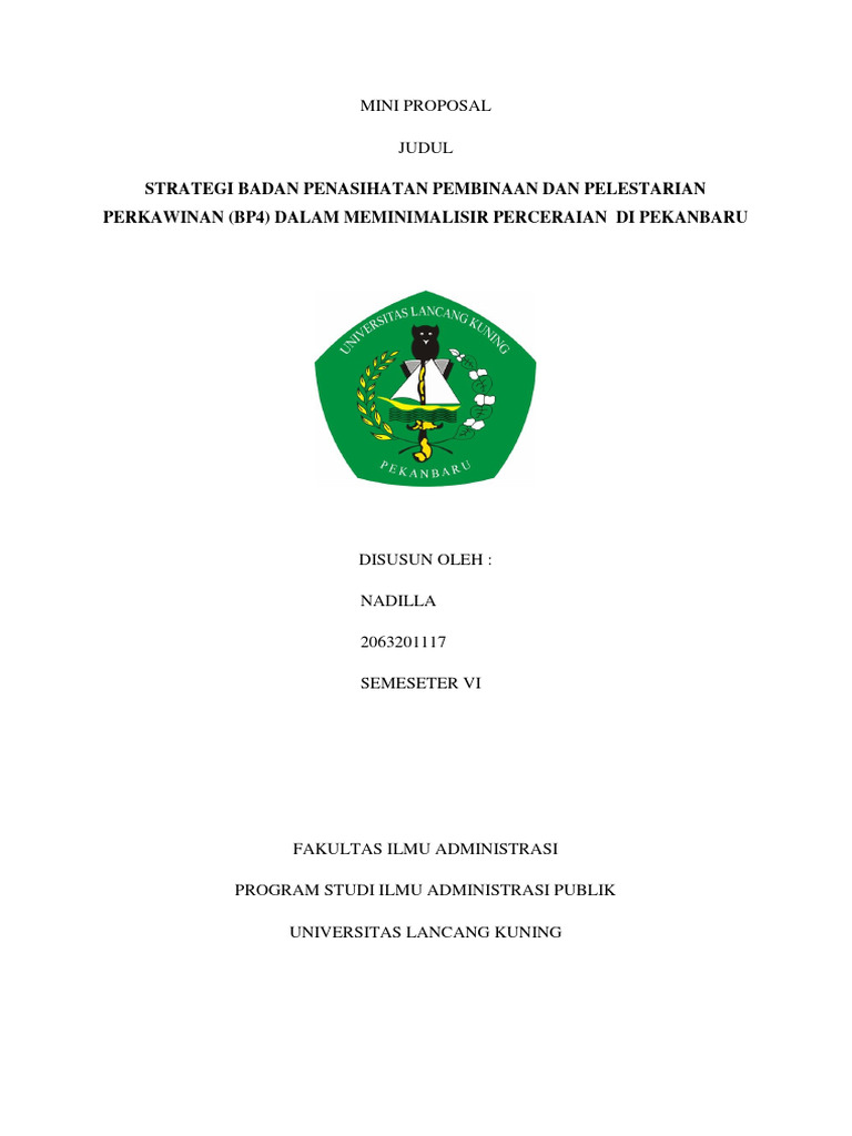 Strategi BP4 Kurangi Perceraian Pekanbaru | PDF | Ilmu Sosial