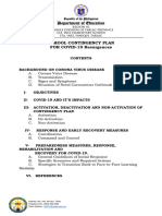 Sta. Ines Es School Contingency Plan 2021-2022