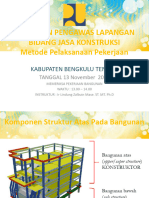 Pelatihan Pelaksanaan Lapangan Bidang Jasa Konstruksi Sesi 2