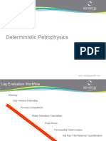 Deterministic Petrophysic by Senergy