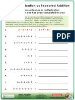 Multiplication As Repeated Addition