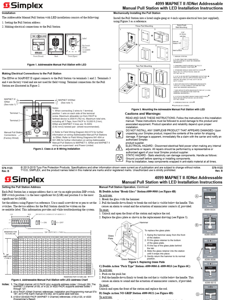 4099-9004 - Manual Call Point Installation Instructions | PDF