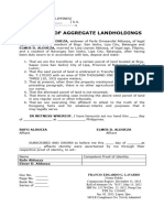 Revised Affidavit of Aggregate Landholding-ALDUEZA