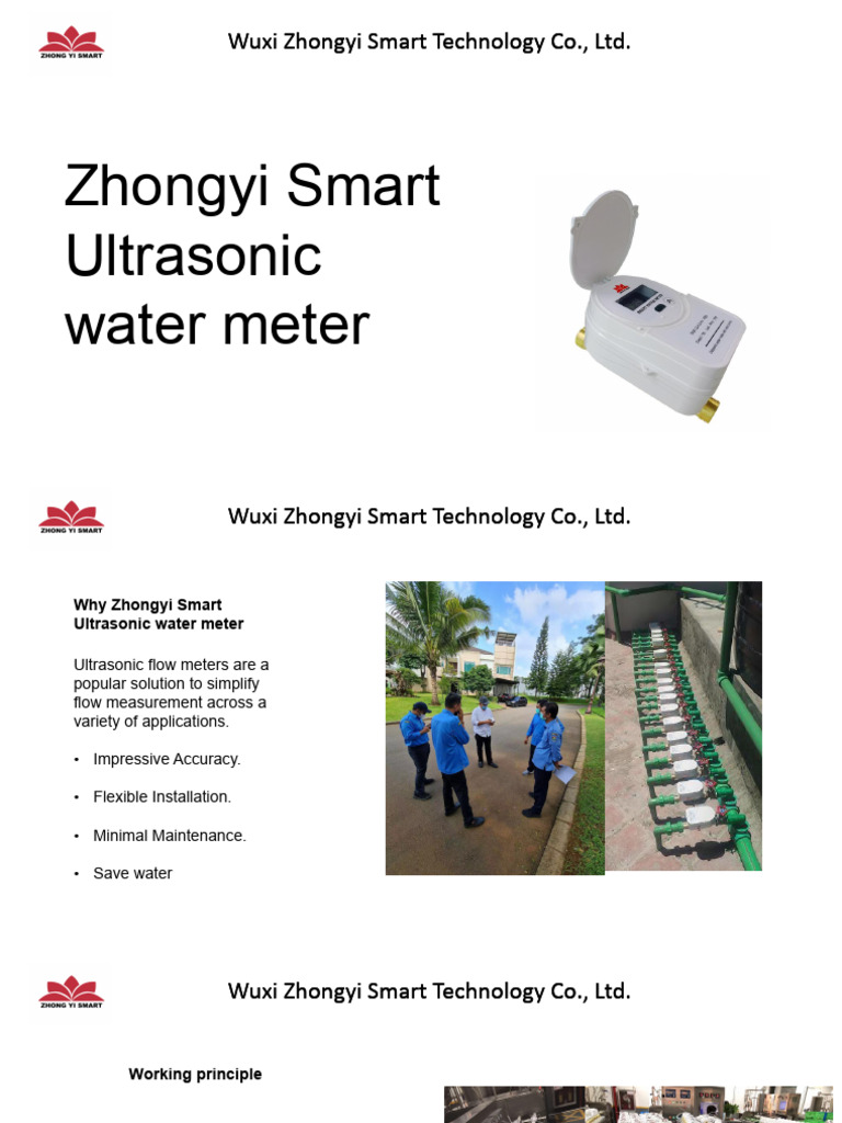 Smart Ultrasonic Water Meter Solutions | PDF | Flow Measurement ...