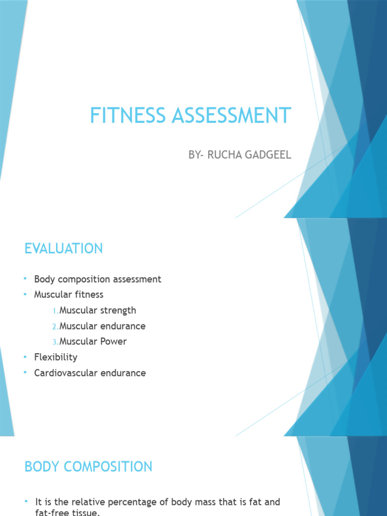 FITNESS ASSESSMENT | PDF | Body Mass Index | Waist