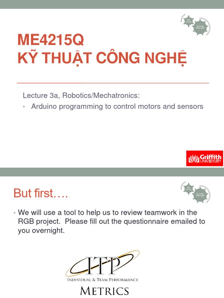 Lecture 3a Mechatronics - Arduino | PDF | Integer (Computer Science ...
