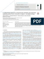 A Configurational Approach To Entrepreneurial Orientation and Cooperation