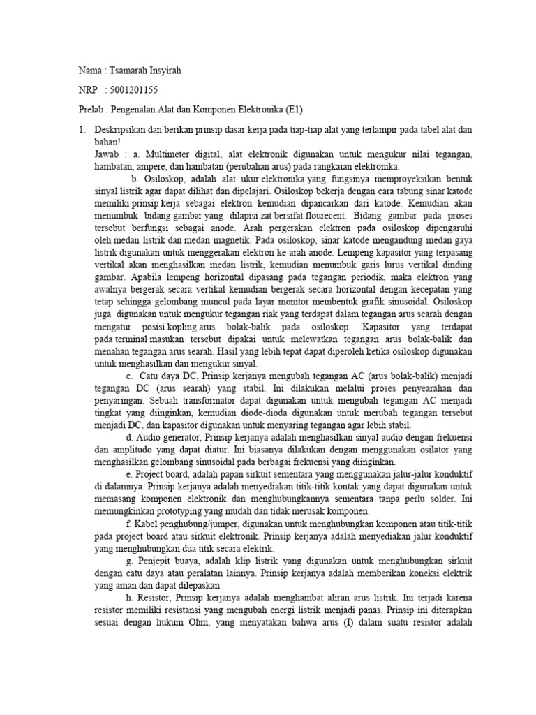 Praktikum E1 | PDF