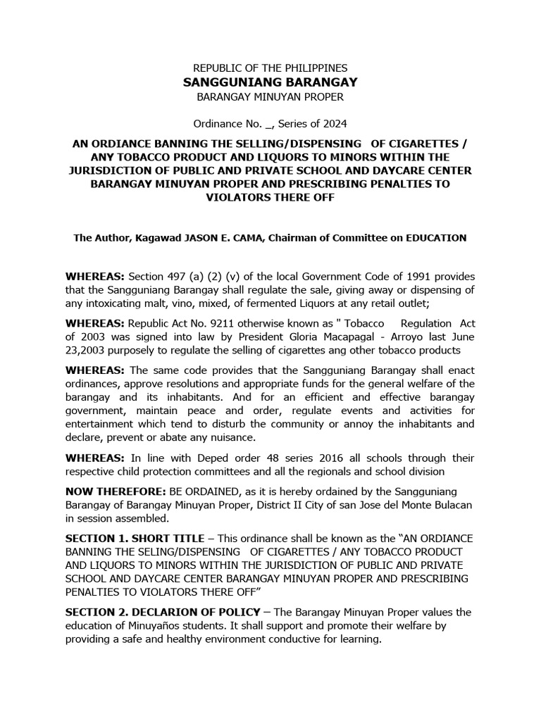 Importation Of Nicotine- And Tobacco Products For Personal