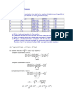 Tutorial 1 - Chemical Kinetics Answers - Suggested 2022