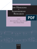 New Horizons in Schenkerian Research 3487161141 9783487161143