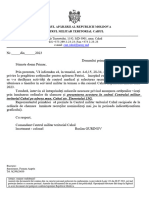 Ministerul Apărării Al Republicii Moldova Centrul Militar Teritorial Cahul