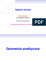 Algebra Liniowa: Geometria Analityczna W Przestrzeni