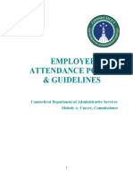 Department of Administrative Services - Employee Attendance Policy Guidelines
