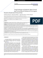 The Effect of Muscle Energy Technique On Headache