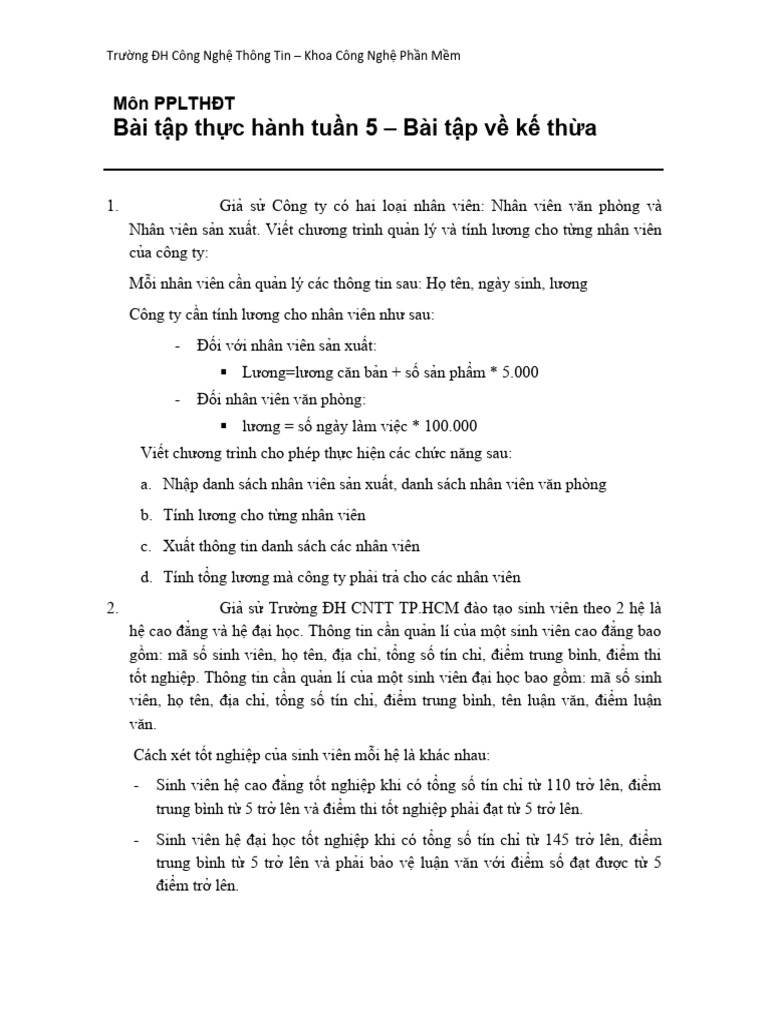 BTTuan 5 | PDF