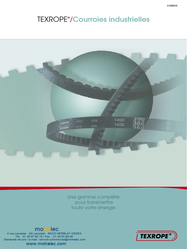 Texrope Courroies Industrielles | PDF