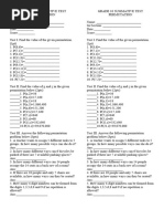 GRADE 10 SUMMATIVE TEST (Permutation)