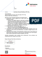 Surat No 430 TGL 09 Maret 2023 Tata Nama Channel Distribusi LPG 3 KG