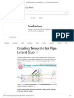 Creating Template For Pipe Lateral Stub in - The Piping Engineering World