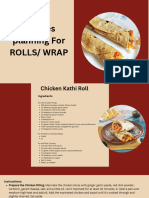 Recipes Planning For ROLLS